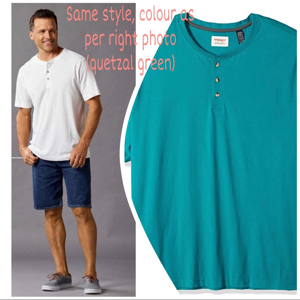 Wrangler Authentics Short Sleeve Henley Tee